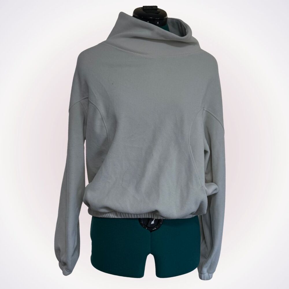 Apana Pale Yellow Cowl Neck Sweatshirt | Sz S